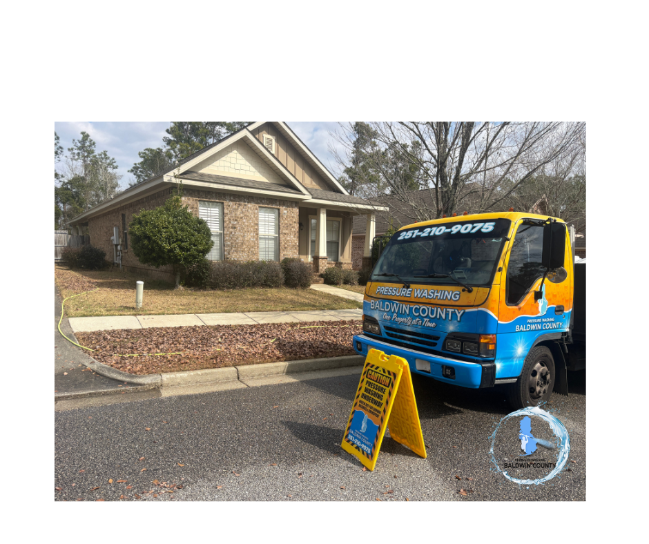 Baldwin County’s Top House Washing Company recently completed a professional concrete cleaning service in Malbis, Alabama.