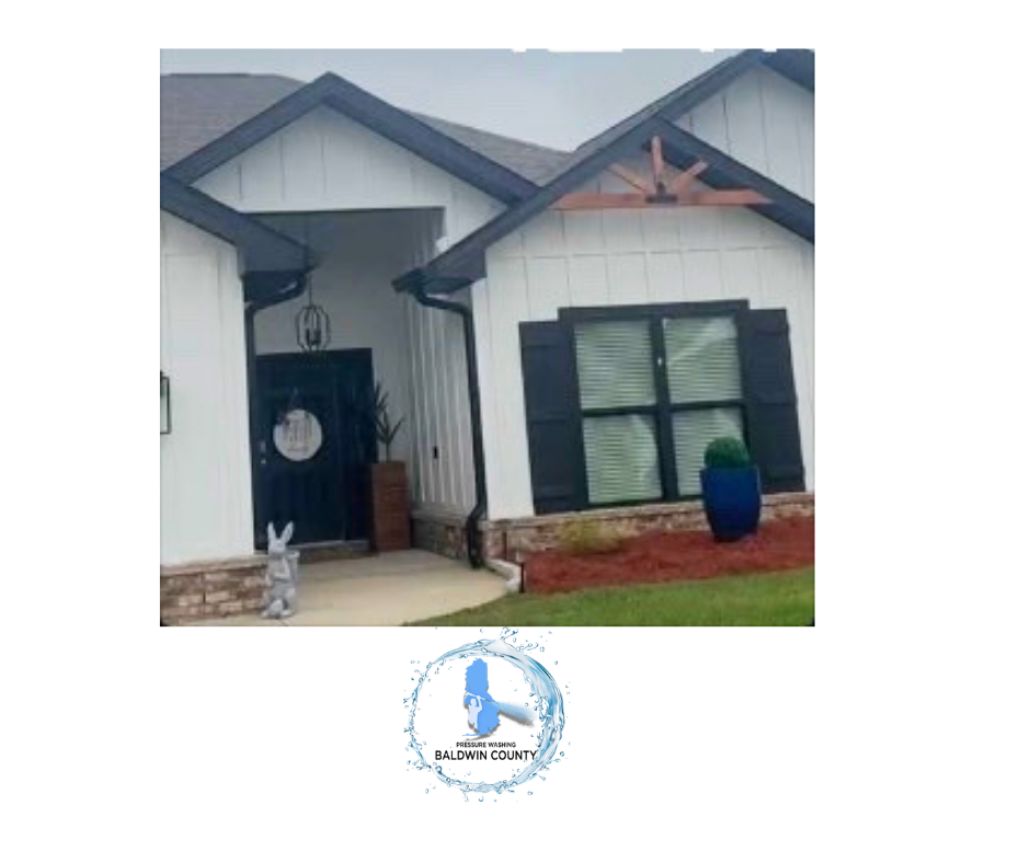 Baldwin County’s Top House Washing Company recently completed a full exterior cleaning project on a beautiful home in Fairhope, Alabama.