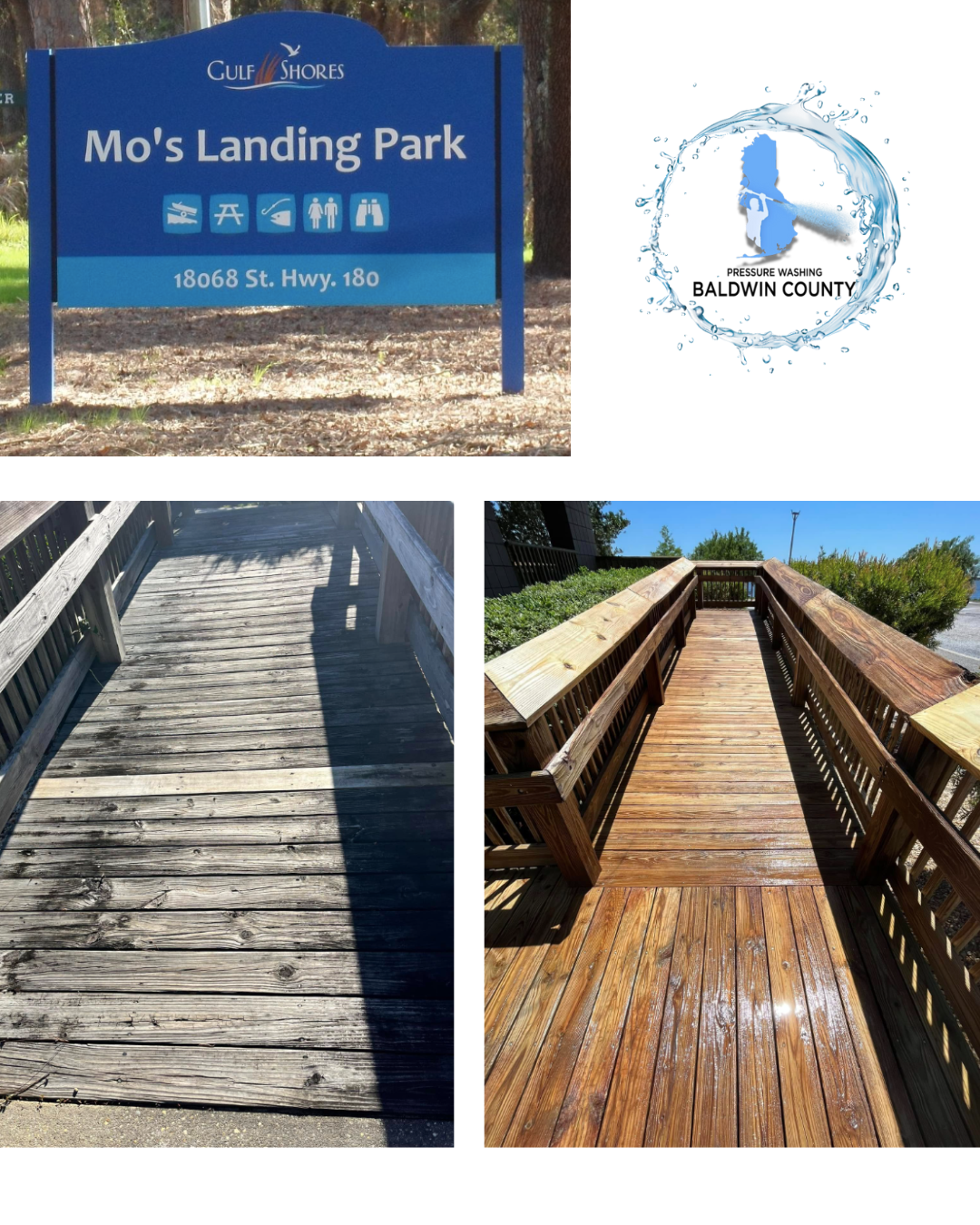 Commercial Deck and Ramp Washing Completed at Mo’s Landing in Fort Morgan, Gulf Shores, AL